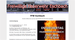 Desktop Screenshot of ffw-eschbach.de